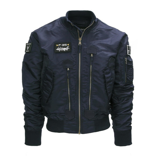 Jachetă Zbor F-35 Flight Jacket Albastru - Performanță și Stil Tactic