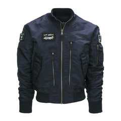 Jachetă Zbor F-35 Flight Jacket Albastru - Performanță și Stil Tactic
