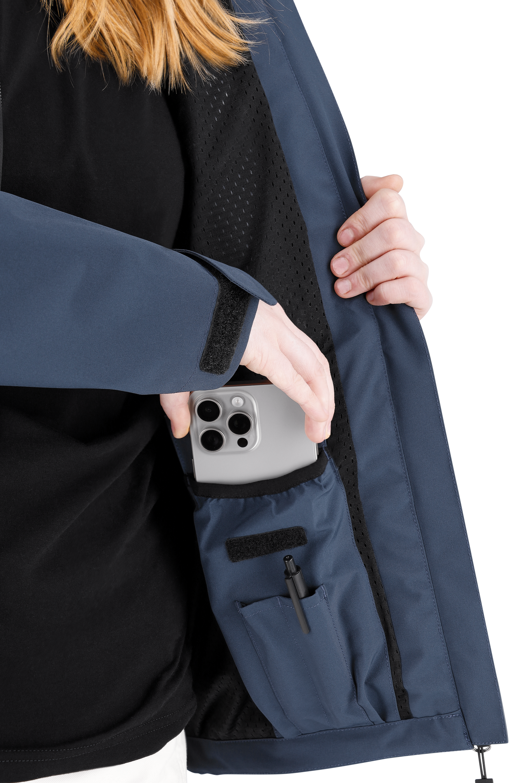 Jachete de ploaie Kasai Rain Jkt W Safety Jogger - Bleumarin