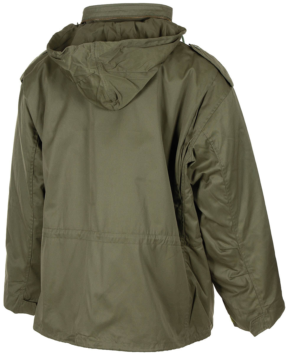 Jachete Militare Geacă M65 US Verde Oliv - Căptușeală detașabilă, Glugă integrată