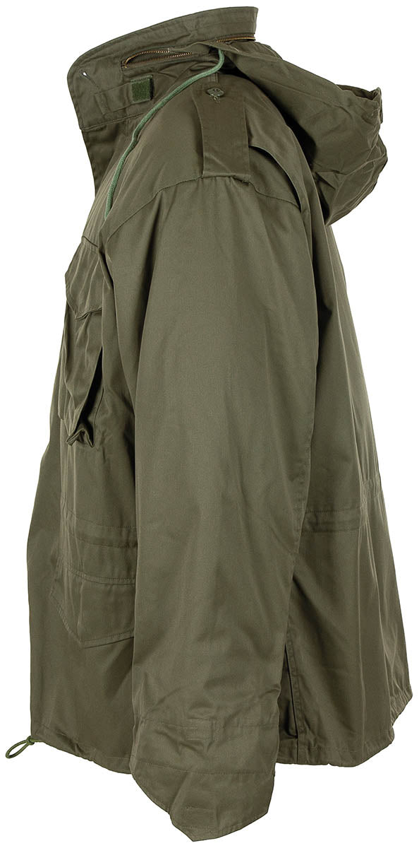 Jachete Militare Geacă M65 US Verde Oliv - Căptușeală detașabilă, Glugă integrată