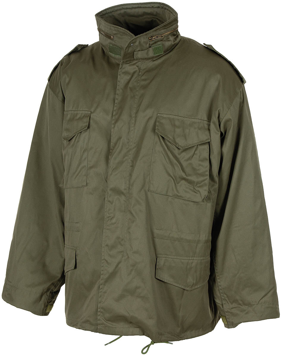 Jachete Militare Geacă M65 US Verde Oliv - Căptușeală detașabilă, Glugă integrată
