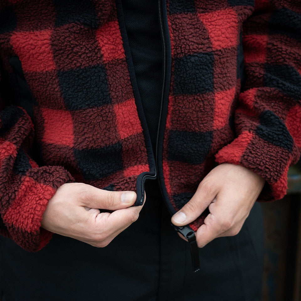 Jas Reversible Sherpa Softshell Negru/Roșu - Adaptabilitate Tactică Dublă
