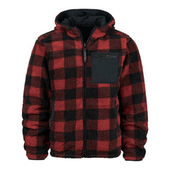 Jas Reversible Sherpa Softshell Negru/Roșu - Adaptabilitate Tactică Dublă