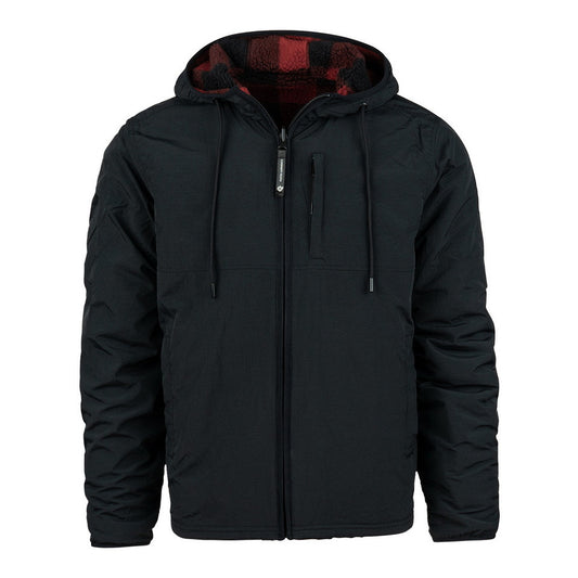 Jas Reversible Sherpa Softshell Negru/Roșu - Adaptabilitate Tactică Dublă