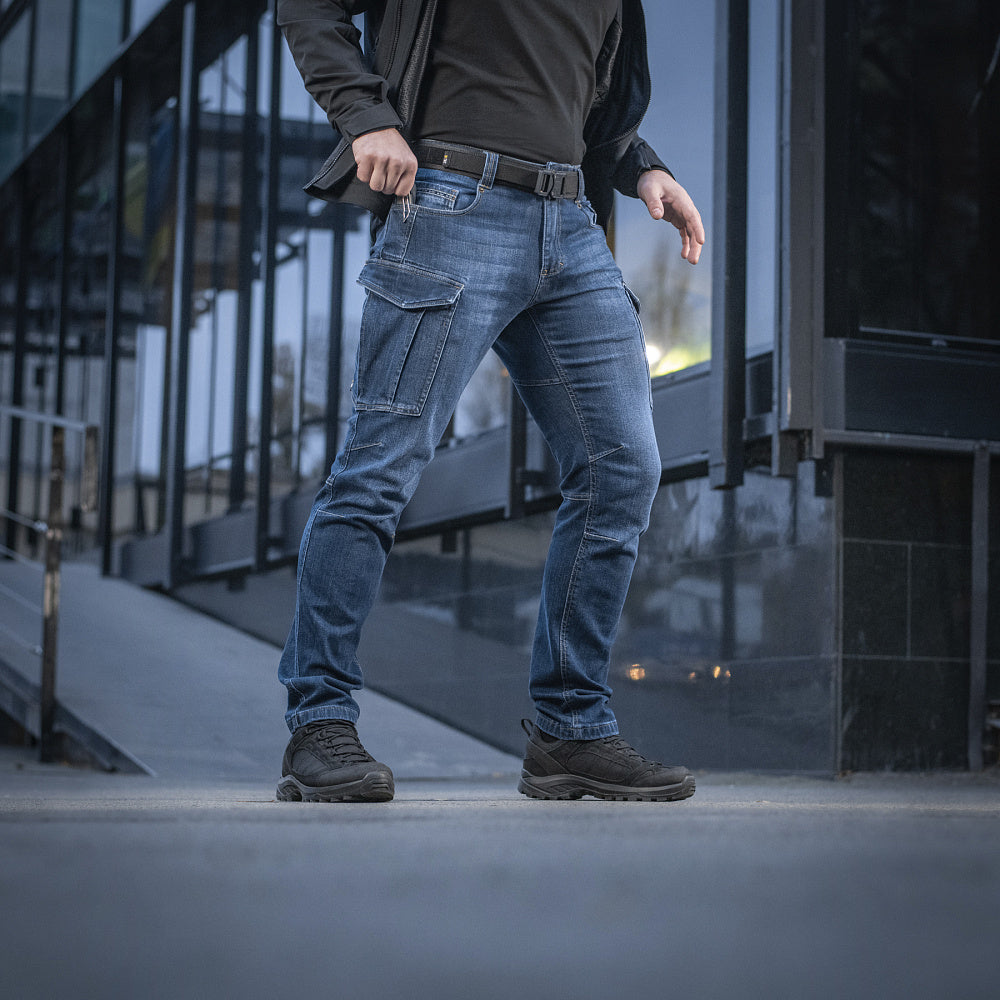 Jeans Tactici Aggressor M-Tac - Dark Denim, Confort și Funcționalitate