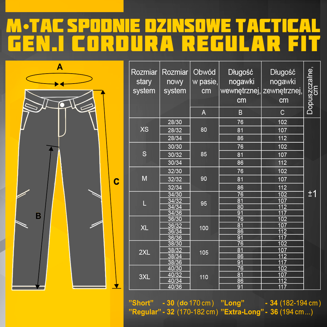 Jeans Tactici Gen.I Cordura M-Tac Regular Fit - Dark Denim