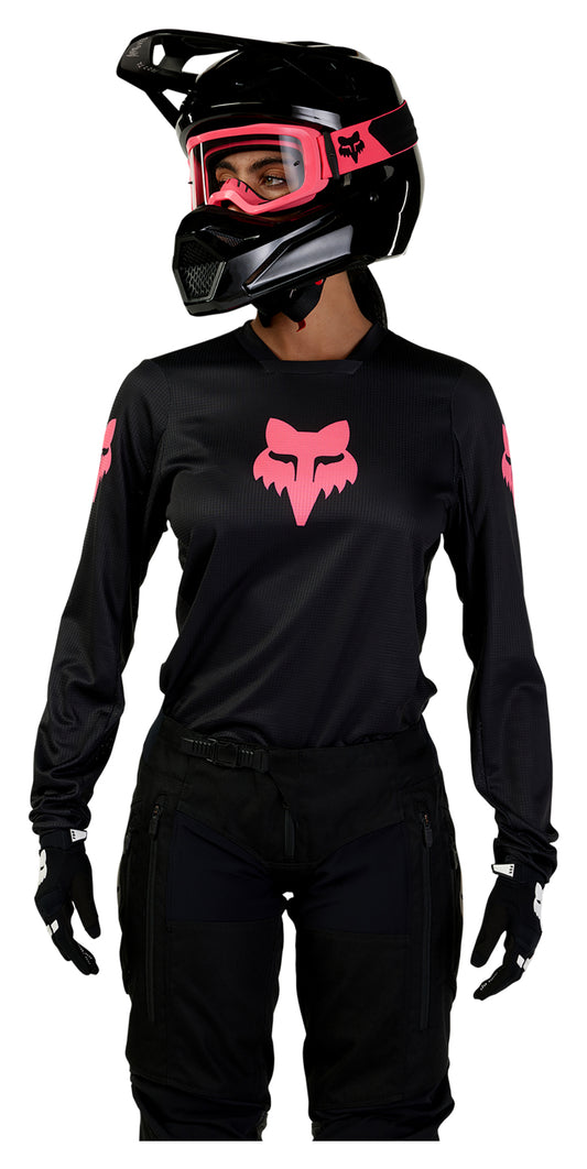Jersey Moto Damă Fox 180 Blackout - Confort și Performanță Off-Road