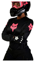 Jersey Moto Damă Fox 180 Blackout - Confort și Performanță Off-Road