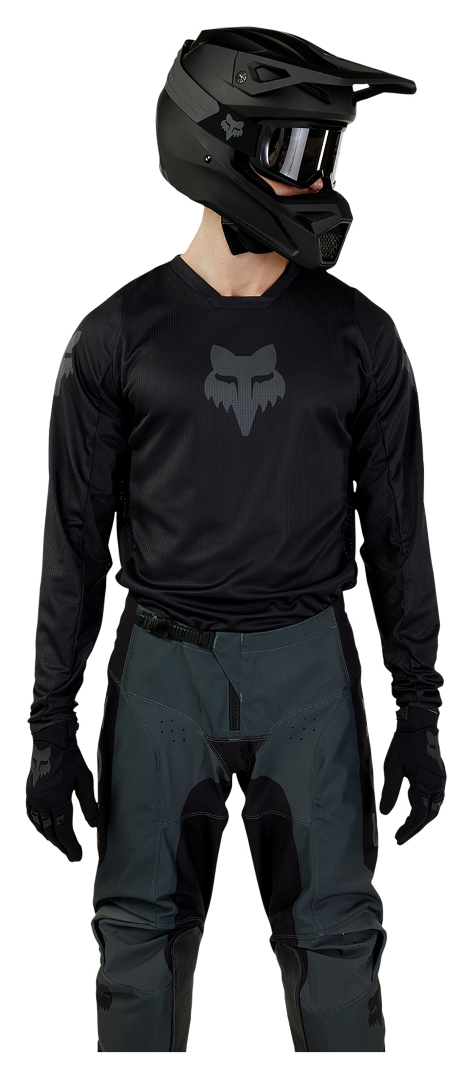 Jersey Moto Fox 180 Blackout - Confort Uscat și Ventilație Superioară