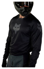 Jersey Moto Fox 180 Blackout - Confort Uscat și Ventilație Superioară