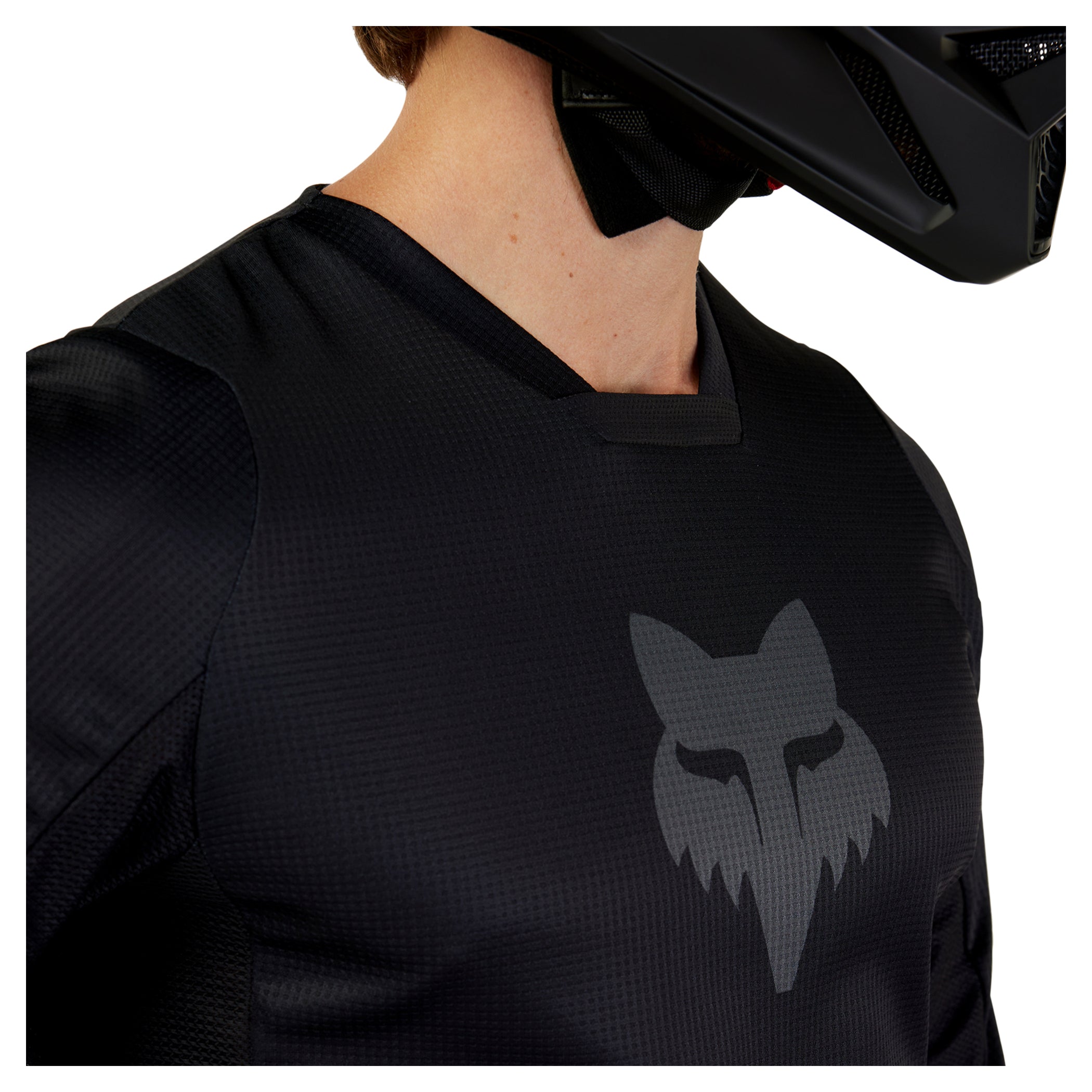 Jersey Moto Fox 180 Blackout - Confort Uscat și Ventilație Superioară