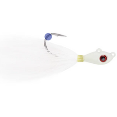 Jig Bucktail Big Eye Mustad - Verde/Alb Fosforescent, 10g
