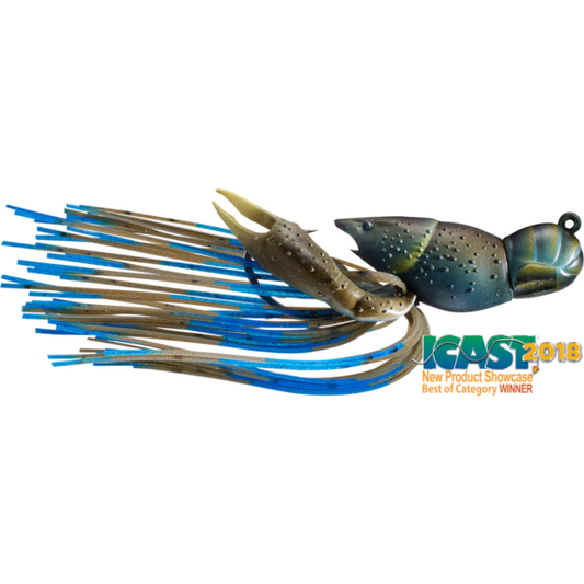 Jig Live Target Hollow Crawfish - 4.5cm, Imitatie Rac, Mud/Blue