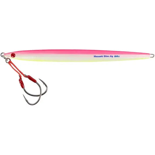 Jig Mustad Jig Mezashi Slim Glow Pink 40g - Atractiv, Eficient
