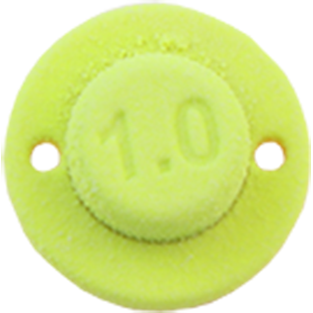 Jigg JACKALL Naluca Deka Bung Glow Chartreuse - Super Atracție, 1.25cm