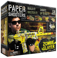 Kit Armă Hârtie Zombie Slayer Camuflaj - 138 piese, Rază 20m