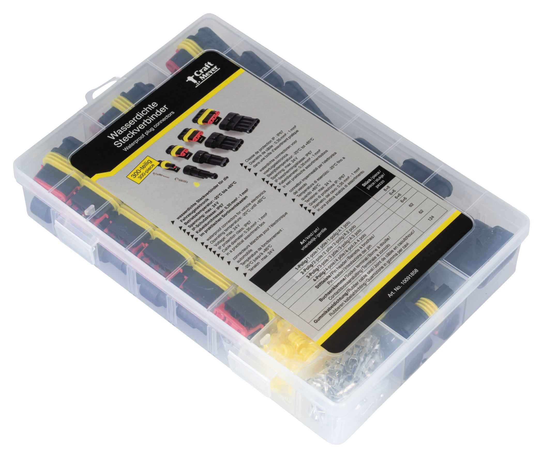 Kit Conectori Etanși 300 Piese Craft-Meyer - Reparatii Moto & Auto