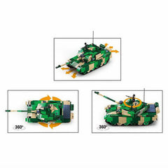 Kit Construcție Tanc RC Sluban Army ZTZ-99AS M38-B7071 Sluban - Asamblează și Domină