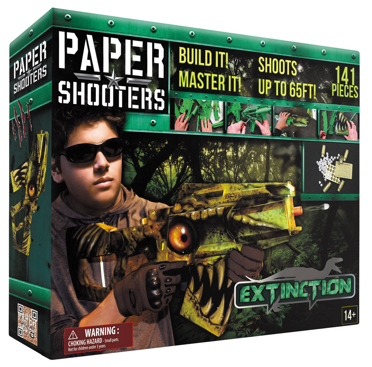 Kit de Asamblare Paper Shooters Guardian Extinction - 141 Piese, Tragere 20m