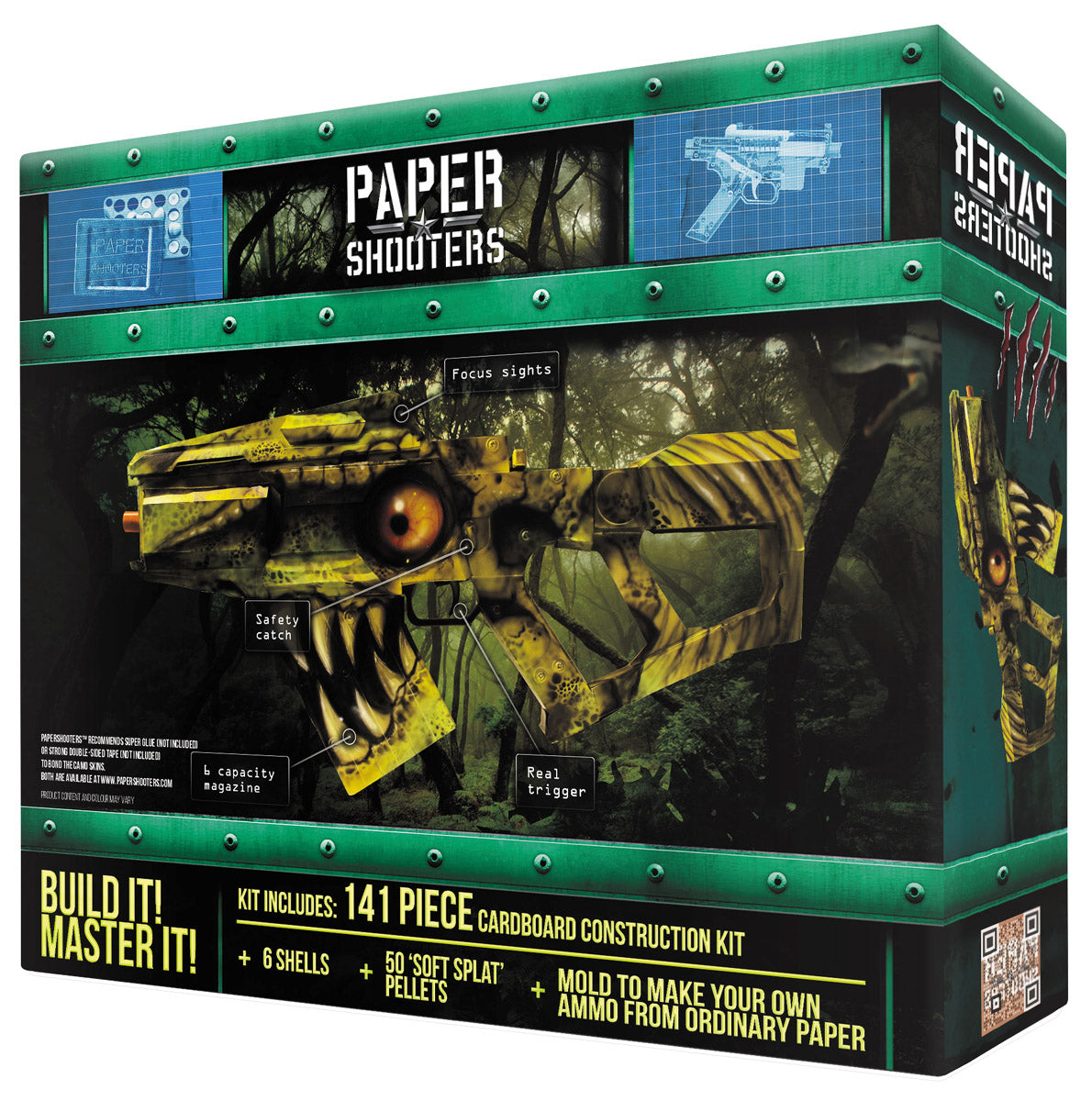 Kit de Asamblare Paper Shooters Guardian Extinction - 141 Piese, Tragere 20m
