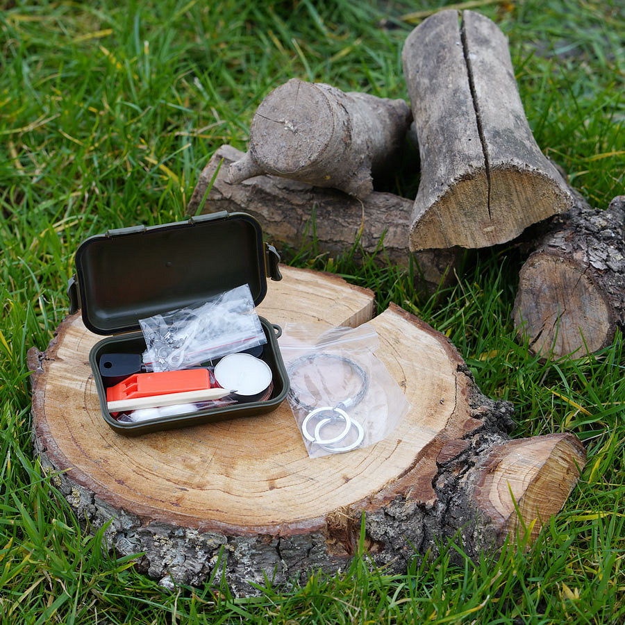 Kit de Supraviețuire Combat survival kit waterproof Verde - Garanție în Condiții Extreme