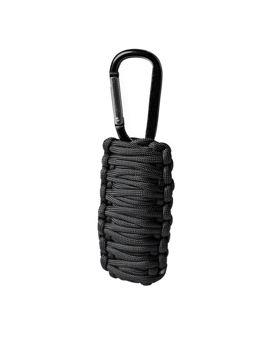 Kit de Supraviețuire Mil-Tec Paracord Small – Carabină, Amnar, Negru