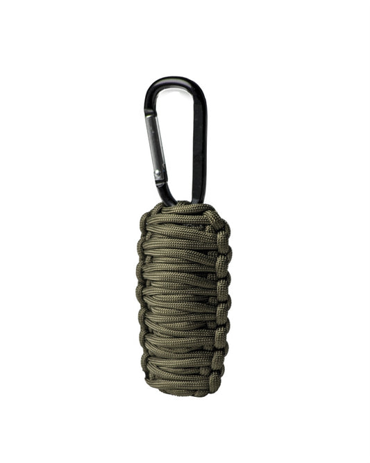 Kit de Supraviețuire Mil-Tec Paracord Small – Carabină, Amnar, Oliv
