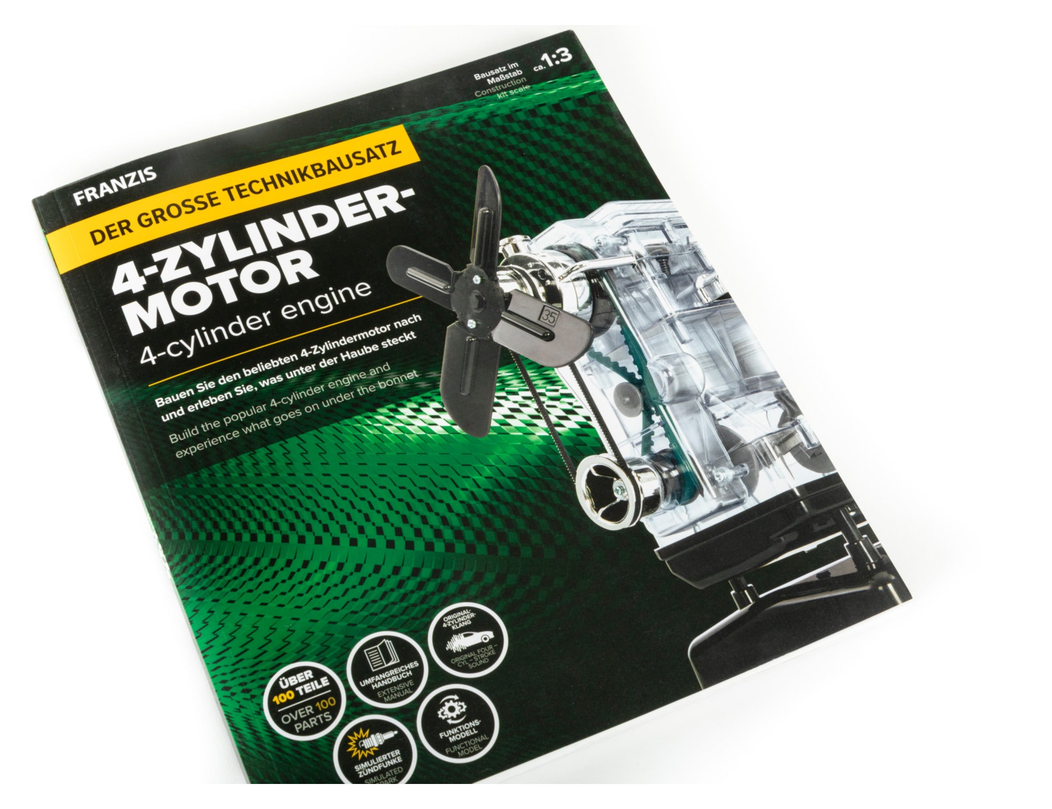 Kit Model Motor 4 Cilindri Franzis - Transparent, Sunet Real