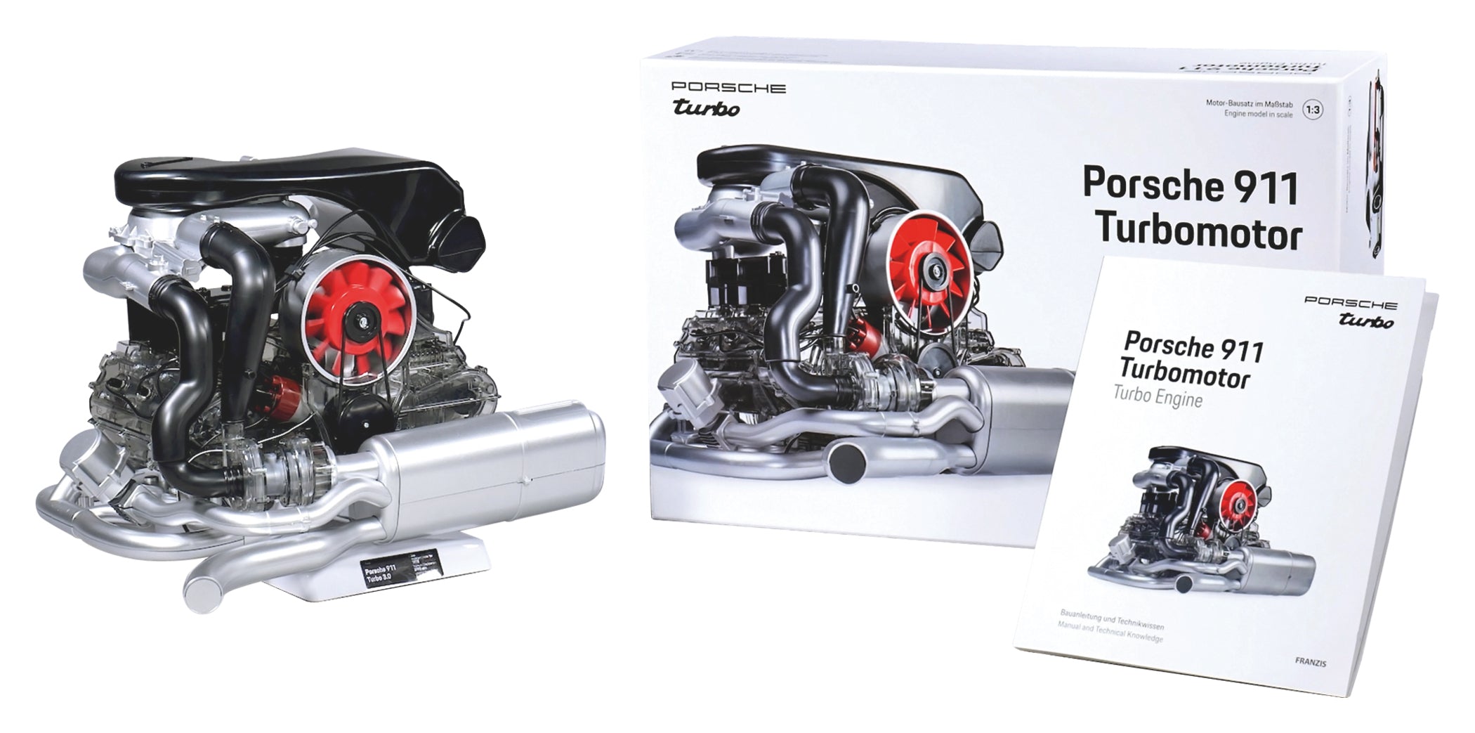 Kit Model Motor Porsche 911 Turbo - Detalii Autentice, Sunet Real