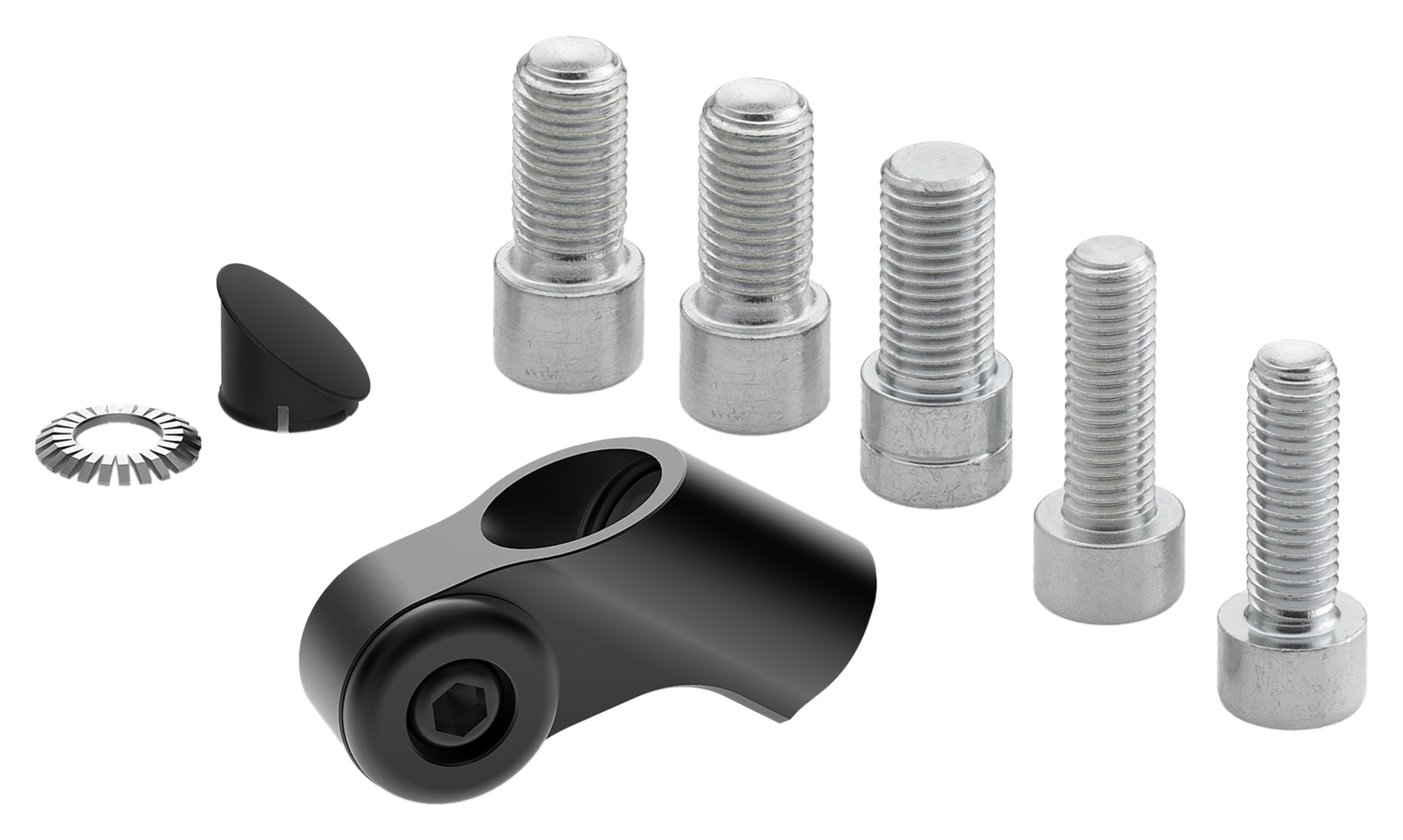 Kit Montaj Universal Oglinzi Rizoma - Aluminiu CNC