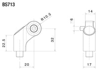 Kit Montaj Universal Oglinzi Rizoma - Aluminiu CNC