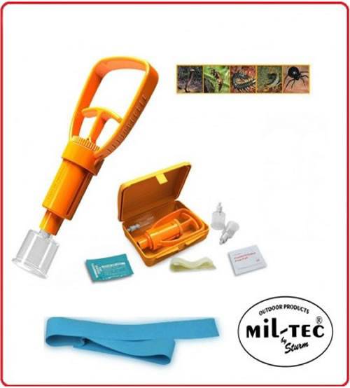 Kit pentru Mușcătură de Șarpe Mil-Tec – Pompă de Aspirare, 90 g