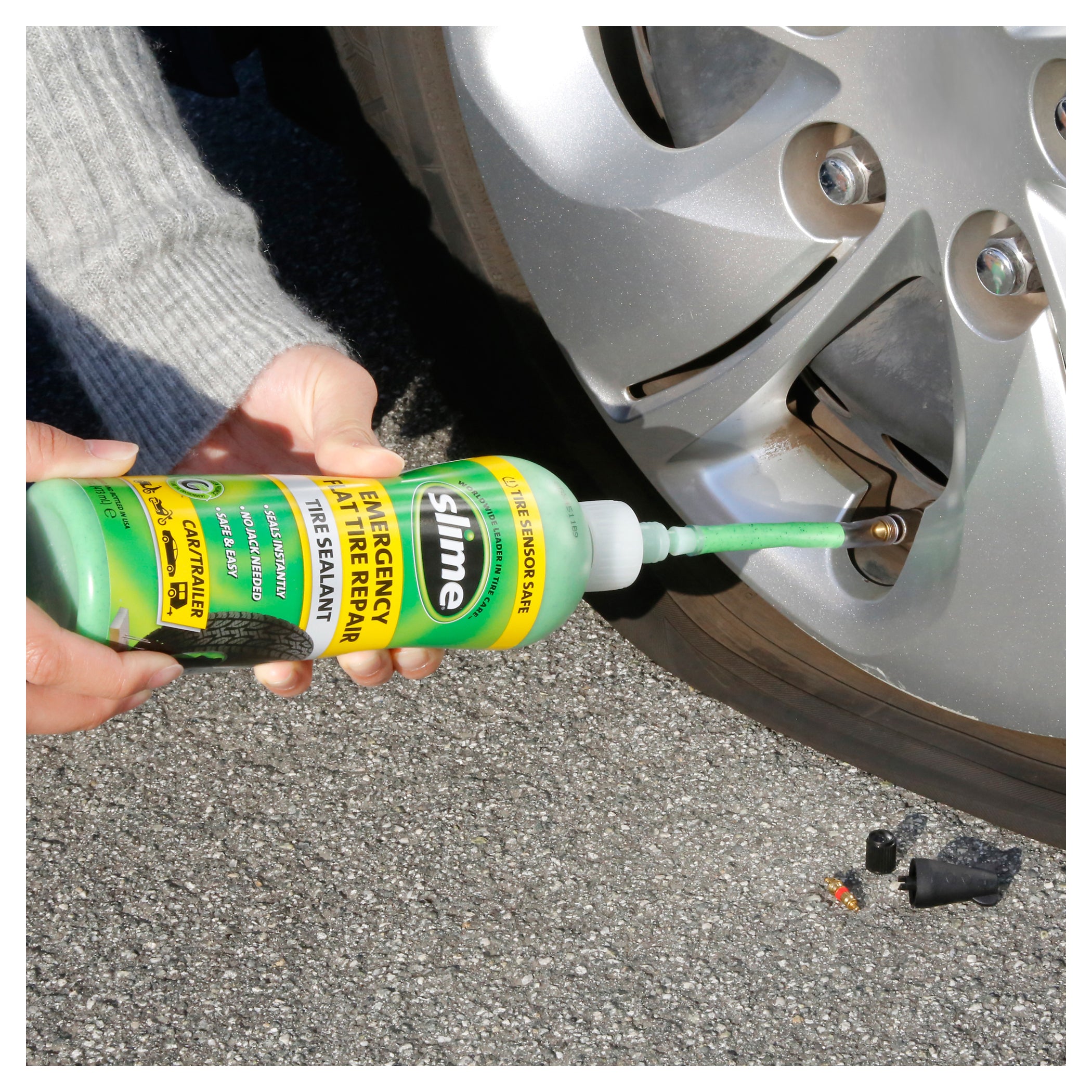 Kit Reparatie Pana Slime - Solutie Etansare Anvelope Moto
