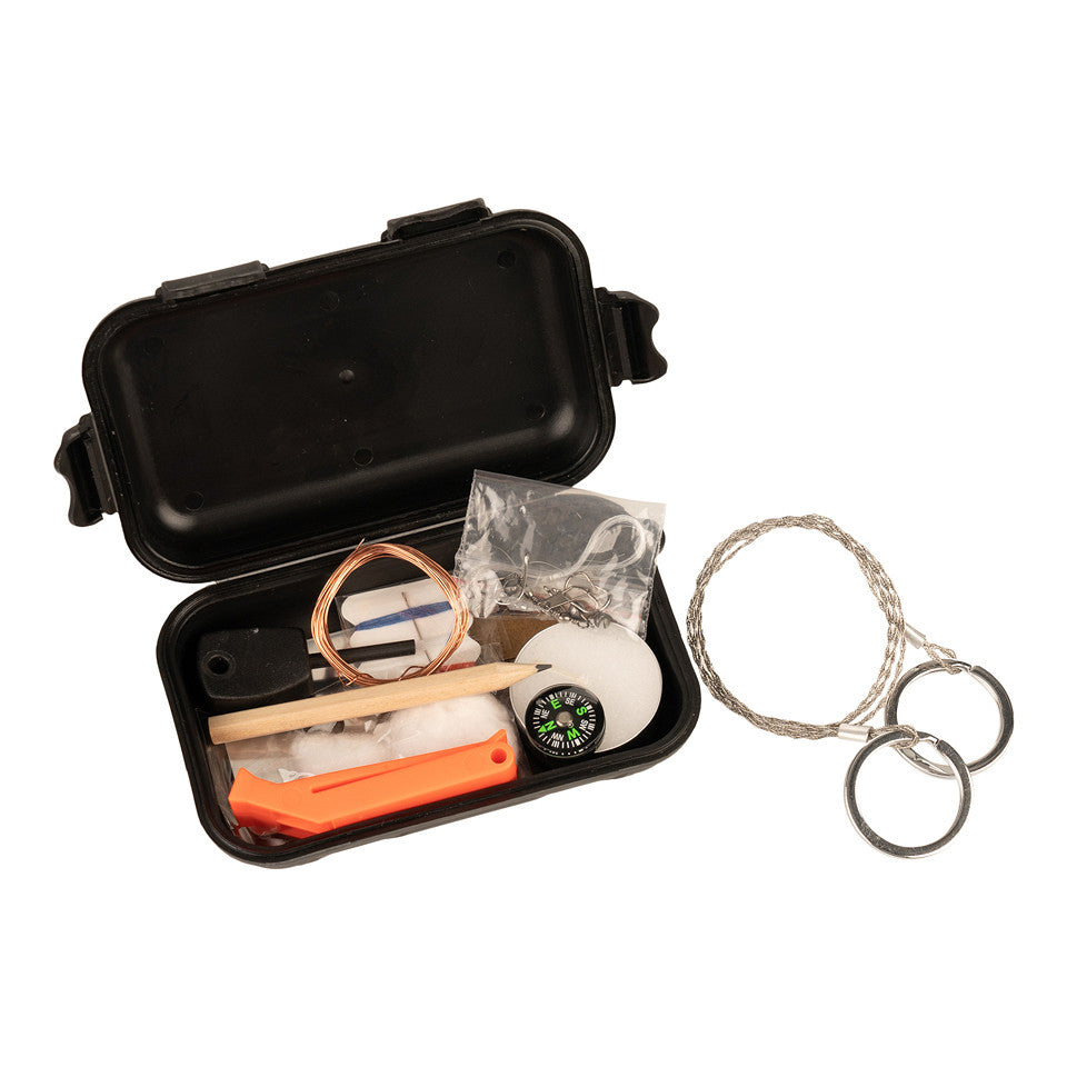 Kit Supraviețuire Combat Waterproof Negru - Garanția Supraviețuirii