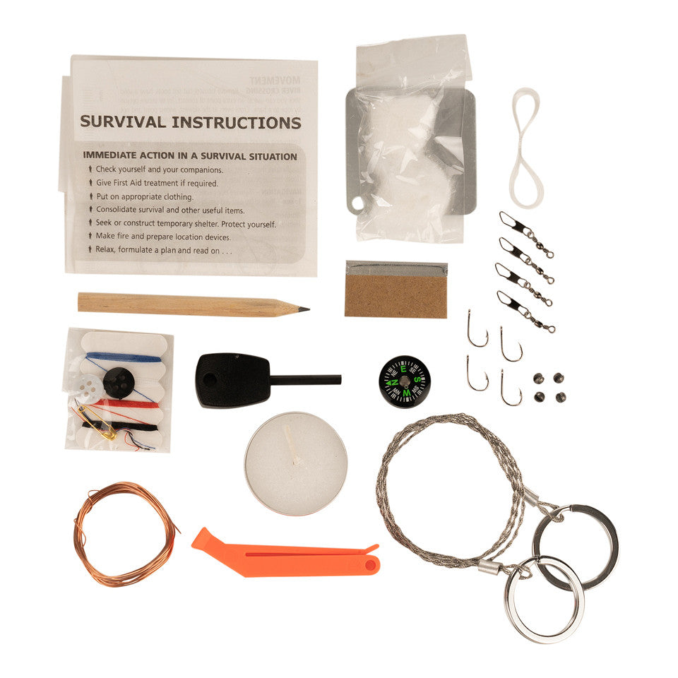 Kit Supraviețuire Combat Waterproof Negru - Garanția Supraviețuirii