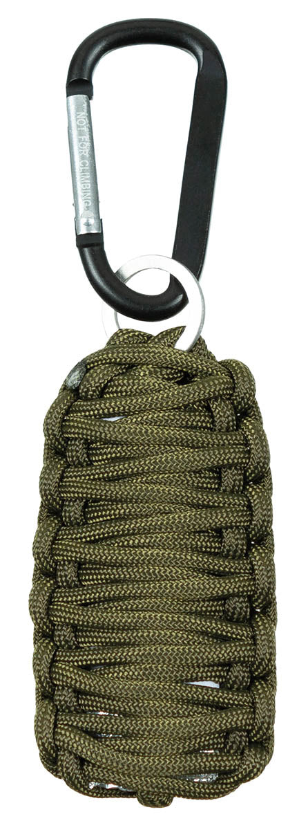 Kit Survival Parachute Cord Oliv MFH - Învelit Paracord, Carabină
