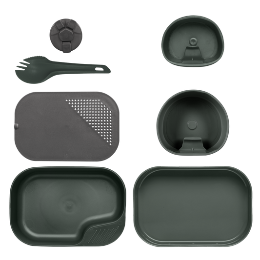 Kit Veselă Camping Wildo® Camp-A-Box® Complete BPA-free Olive Green