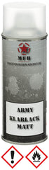 Lac Spray Transparent Mat Army MFH - Uscare 20 min, Rezistent 80°C