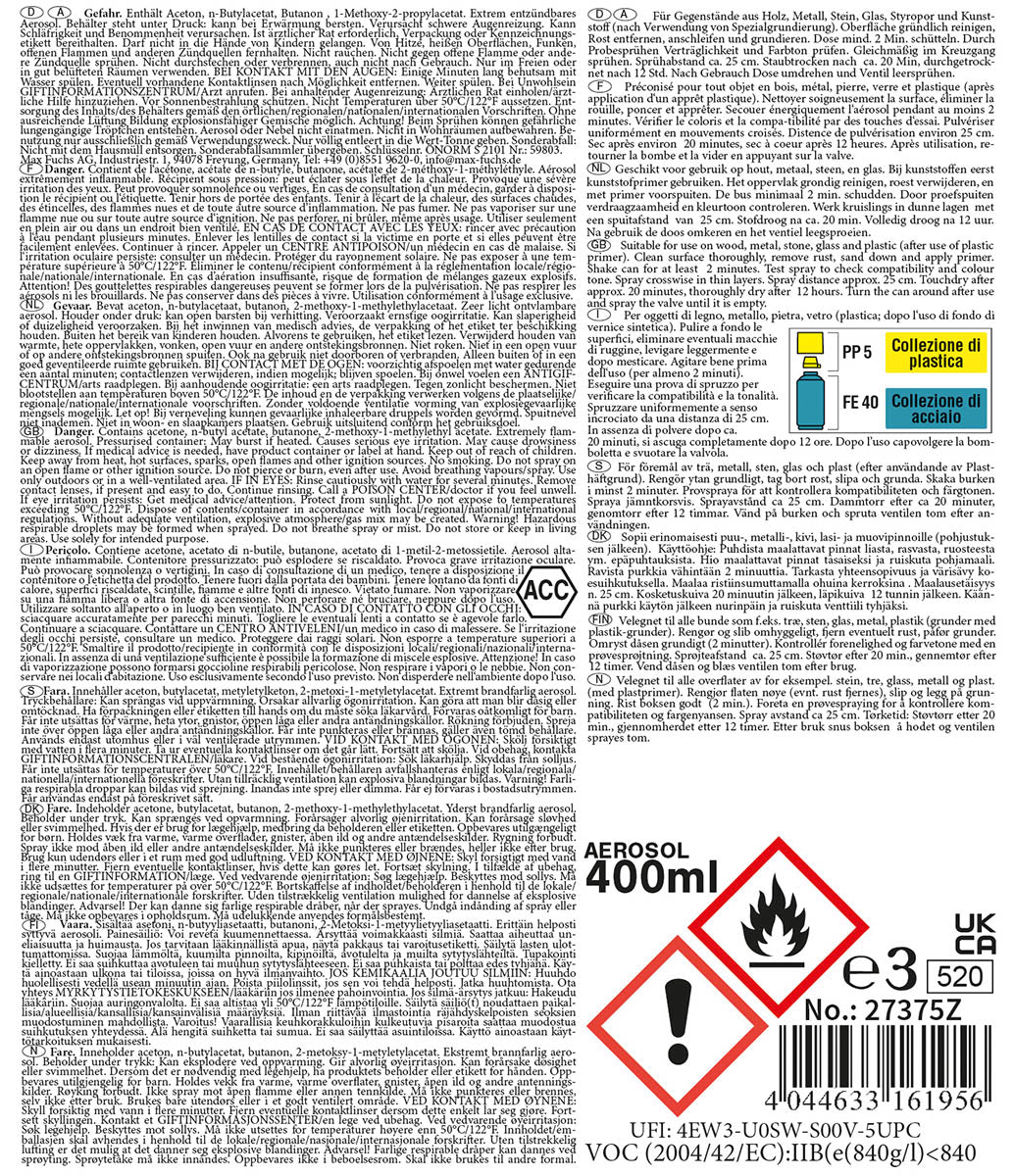 Lac Spray Transparent Mat Army MFH - Uscare 20 min, Rezistent 80°C