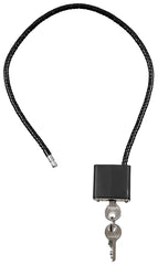 Lacăt Cablu Oțel cu Chei Negru MFH - Cablu 36cm, Greutate 140g