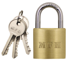 Lacăt Metal MFH - Cu 3 Chei, 6x4 cm