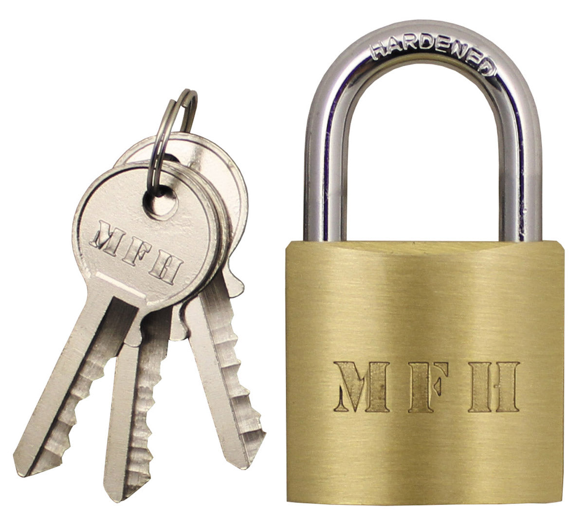 Lacăt Siguranță Metalic MFH - Cu 3 Chei, 4.5x2.5cm