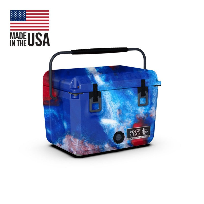 Ladă Frigorifică Wyld Gear 25QT Red/White/Blue Herbertz - Polietilenă Rotomoldată, Izolație Ultra-Eficientă.