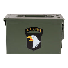 Ladă Munitie 50 Cal. 101st Airborne Verde - Rezistență de Elită