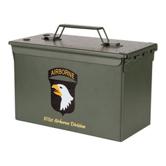 Ladă Munitie 50 Cal. 101st Airborne Verde - Rezistență de Elită