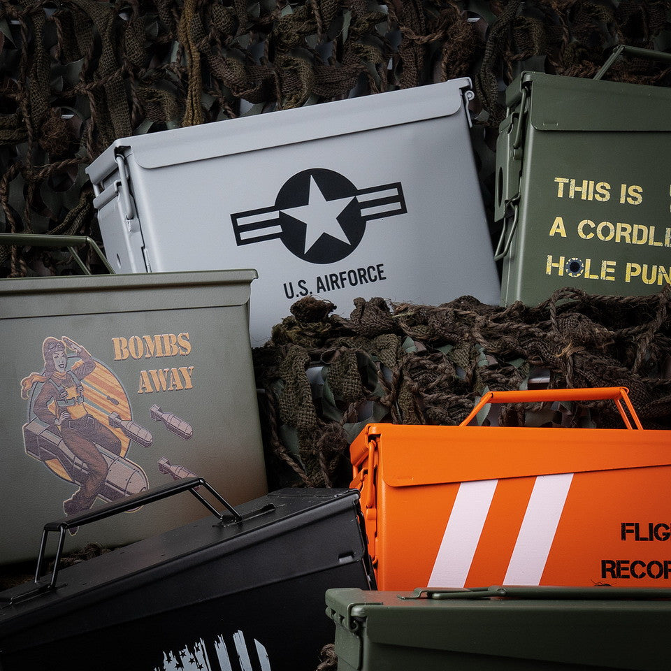 Lada Munitii 50 Cal. US Air Force Gri - Stocare Tactică Robustă
