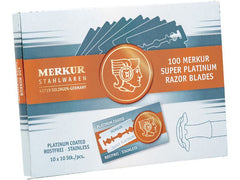 Lame de Ras Merkur SUPER PLATINUM 910 Herbertz - Oțel Inoxidabil, 100 Bucăți