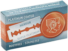 Lame de Ras Merkur SUPER PLATINUM 910 Herbertz - Oțel, Super-ascuțite