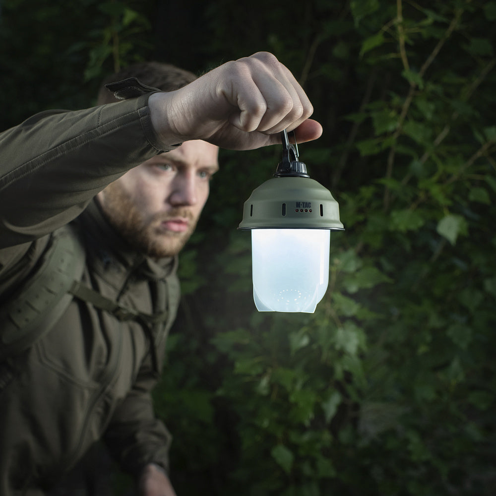 Lampă Pliabilă Turist M-Tac - Lumina Multi-Mod, Olive